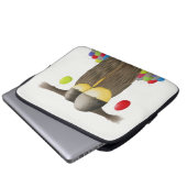 Cute Holiday Owl Laptop Sleeve (Voorkant onderkant)