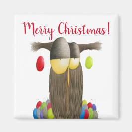 Cute Holiday Owl Magneet