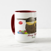 Cute Holiday Owl Mok (Voorkant links)