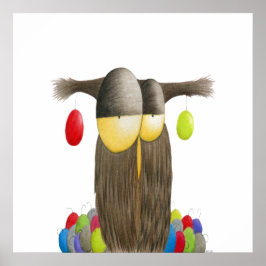 Cute Holiday Owl Poster