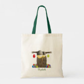 Cute Holiday Owl Tote Bag (Achterkant)