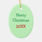 Cute Holiday Penguin Keramisch Ornament (Achterkant)