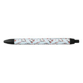 Cute Holiday Penguin Zwarte Inkt Pen (Voorkant)