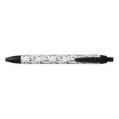 Cute Holiday Penguin Zwarte Inkt Pen (Achterkant)