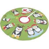Cute Holiday Penguins Festive kerstboomrok Kerstboom Rok (Gekanteld)