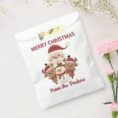 Cute Holiday  personalized favor gift bag  Bedankzakje (Gezegeld)