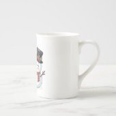 Cute Holiday Reindeer & Snowman Porselein Kop (Rechts)