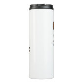 Cute Holiday Reindeer & Snowman Thermosbeker (Achterkant)