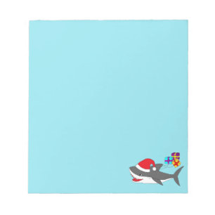 Cute Holiday Shark Notitieblok