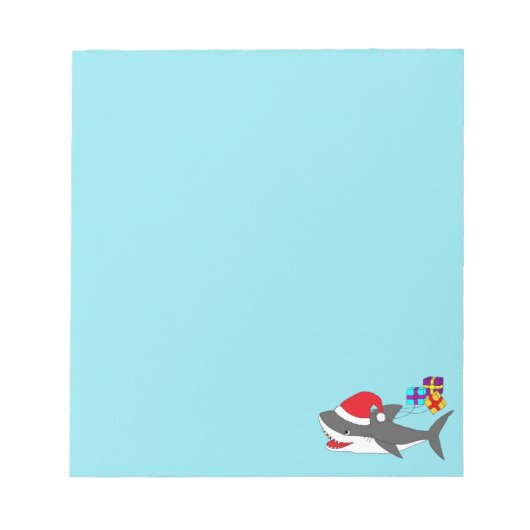Cute Holiday Shark Notitieblok (Voorkant)
