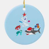 Cute Holiday Shark Ornament (Achterkant)