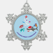 Cute Holiday Shark Ornament (Voorkant)