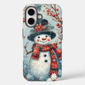 Cute Holiday Snowman Case-Mate iPhone Case (Achterkant)