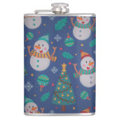 Cute Holiday Snowman  Heupfles (Voorkant)