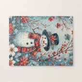 Cute Holiday Snowman Legpuzzel (Horizontaal)