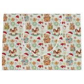 Cute Holiday Toys Gift Bag Groot Cadeauzakje (Voorkant)