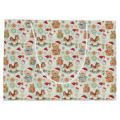 Cute Holiday Toys Gift Bag Groot Cadeauzakje (Achterkant)