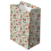Cute Holiday Toys Gift Bag Medium Cadeauzakje (Achterkant Gekanteld)