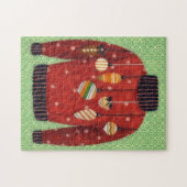Cute Holiday Ugly Sweater Puzzle Art Legpuzzel (Horizontaal)