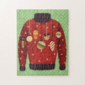 Cute Holiday Ugly Sweater Puzzle Art Legpuzzel (Verticaal)
