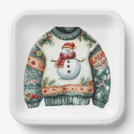 CUTE HOLIDAY WINTER CHRISTMAS SWEATERS PAPIEREN BORDJE
