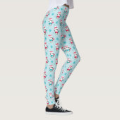Cute Holiday Winter Penguin Pattern Leggings (Rechts)
