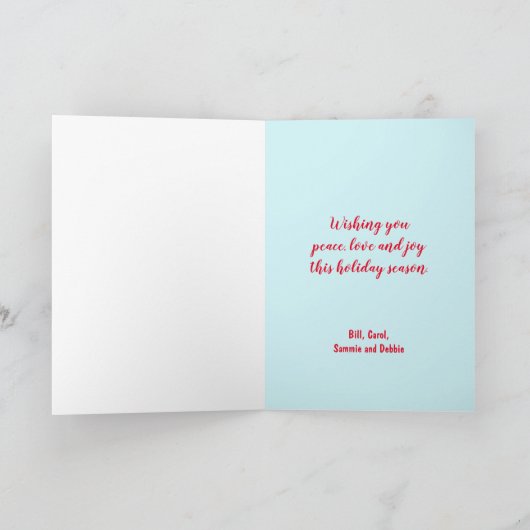 Cute Holland Lop Bunny Kerstkaart Kaart (Binnen)