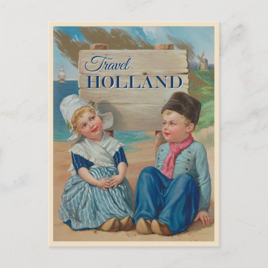 Cute  Holland Nederland Nederlands Reizen Briefkaart (Voorkant)