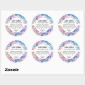 Cute Holographic Cupcake Coted Law Food Label (Vel)