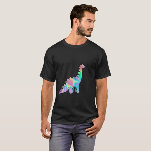 Cute Holographic dinosaur T-shirt (Voorkant volledig)