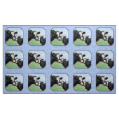 Cute Holstein Calf & Koe Sky Blue Stof (Yard (91,4 cm))