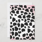 Cute Holy Cow Moo Moo Any Age Birthday Party Kaart (Achterkant)