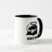Cute “Holy Moly” Angel Mole Mug – Funny Animal  Mok (Voorkant rechts)