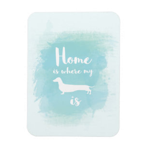 Cute Home is waar mijn dachshund waterverf is Magneet