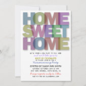 Cute Home Sweet Home Housewarming Invitations Kaart (Voorkant)