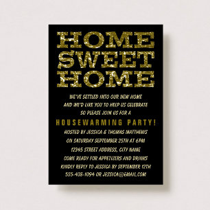 Cute Home Sweet Home Housewarming Invitations Kaart