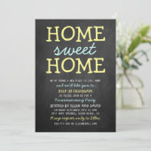 Cute Home Sweet Home Housewarming Invitations Kaart (Staand voorkant)