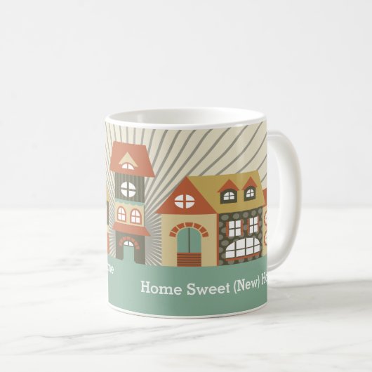 Cute Home Sweet (New) Home Housewarming Mok (Voorkant rechts)