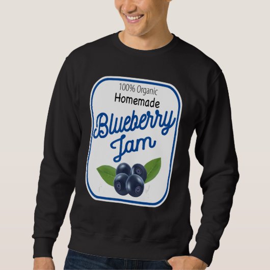 Cute Homemade Blueberry Jam Easy Lazy Halloween Co Trui (Voorkant)