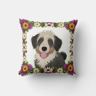 Cute Hond Artistiek Huisdier Liefhebber Huis Decor Kussen