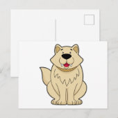 Cute Hond Briefkaart (Voorkant / Achterkant)