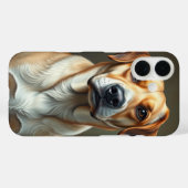 Cute hond fine art Moderne illustratie Huisdier Case-Mate iPhone Case (Achterkant (horizontaal))