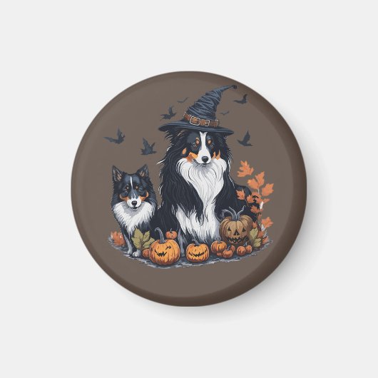 Cute Hond Halloween  Magneet (Voorkant)