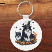 Cute Hond Halloween Sleutelhanger (Voorkant)