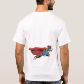 Cute Hond in Heldenkostuum T-shirt (Achterkant)