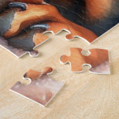 Cute Hond Jigsaw Puzzel — Kerstcadeau (Zijkant)
