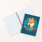 Cute Hond Leest Boek Grappige Quote (Binnen)