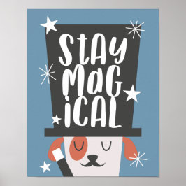 Cute Hond Magische Quote Slaapkamer Kinderen Kamer Poster