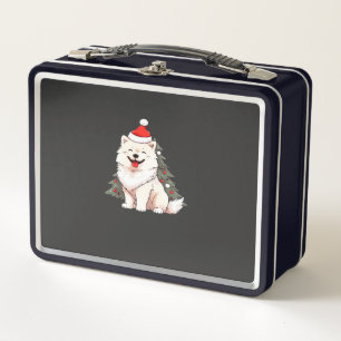 Cute hond met kerstmuts en kerstboom T-Shirt