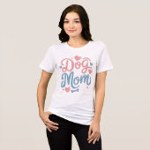Cute Hond Moeder Paw Hart T-Shirt Ontwerp (Voorkant volledig)